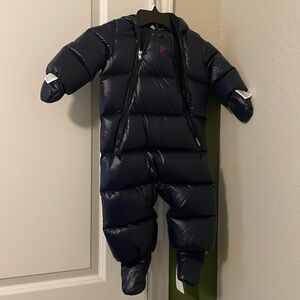 Navy 9m Rallph Lauren full-body Puffer w/hood